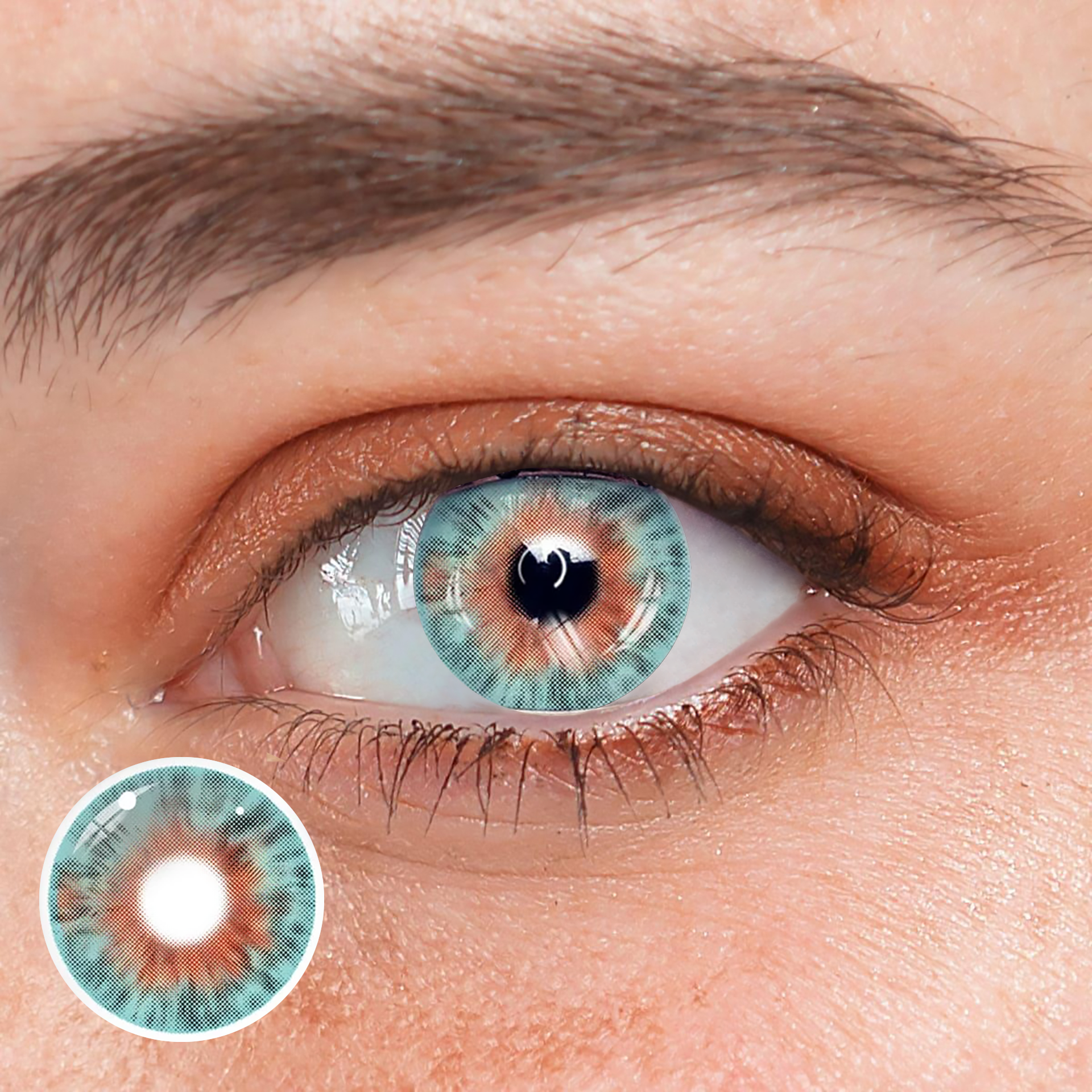 Cosplay Genshin Impact MarieAntoinetteBlue Coloured Contact Lenses