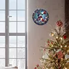 Diamond Painting Christmas Snowman Wall Clock