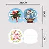 (US Local)10pcs/set Diamond Painting Special Shape Drawing Greeting Card Kit (Xmas Crystal Ball)