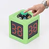 4 Sides Cube Timer with 1.4in Display Digital Countdown Stopwatch Timer 5-Level Brightness No Battery for Poker Casino Chess Tournament