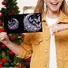 (US Local)6Pcs Moon Butterfly Diamond Painting Greeting Card Diamond Handmade Card