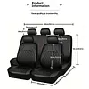 9Pcs PU Leather Car Seat Covers Universal Car Seat Protectors for Most Cars SUVs