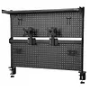 [US Local Warehouse] Desktop Shelving System with Monitor Stands Computer Accessories Clamp On Desk Organizer Shelf 51 X 34 Inch for Office Supplies Dorm Home Decor