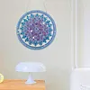 DIY Acrylic 5D DIY Diamond Painting Dots Pendant with Crystal Special Shape Rhinestone Diamond Art Window Hanging Ornament Single-Sided Drill 9.25x9.25inch for Home Garden Wall Door Decor