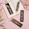 (US Local)8Pcs DIY Phoenix Diamond Painting Art Bookmarks with Crystal Pendants for Gift