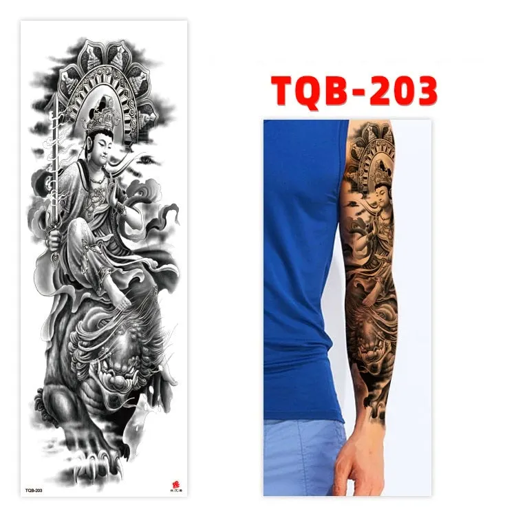 Temporary Tatoo Tattoo for Woman Tattoo Stickers Arm Tattoo Big Sleeve Men and Women Personality Tiger Leopard stickers
