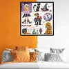 Stamped Cross Stitch-Halloween Day Animal(41*41cm)