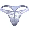 Men's Sexy Lace G-String Underwear Seamless Transparent Thong