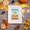 6pcs Scenery DIY Mini Round Diamond Painting Set 14x19cm