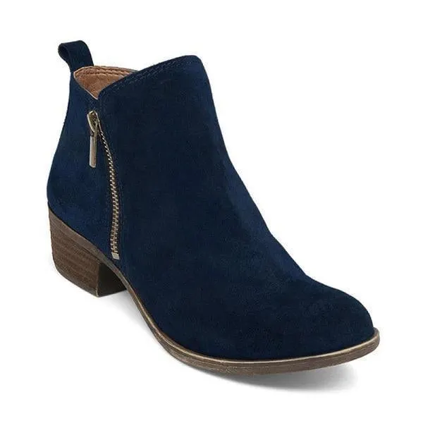 Leather Suede Vintage Boots