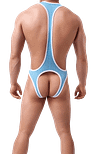 Men's Mesh Jockstrap Leotard Underwear Jumpsuits Wrestling Singlet Bodysuit