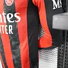 2025-2026 Long Sleeve Player Version AC Milan Home Football Shirt 1:1 Thai Quality