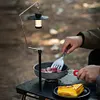 Camping Light Holder Aluminum Alloy Portable Lamp Bracket for Outdoor Garden BBQ