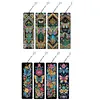 (US Local)8Pcs DIY Butterfly Diamond Painting Art Bookmarks with Crystal Pendants for Gift