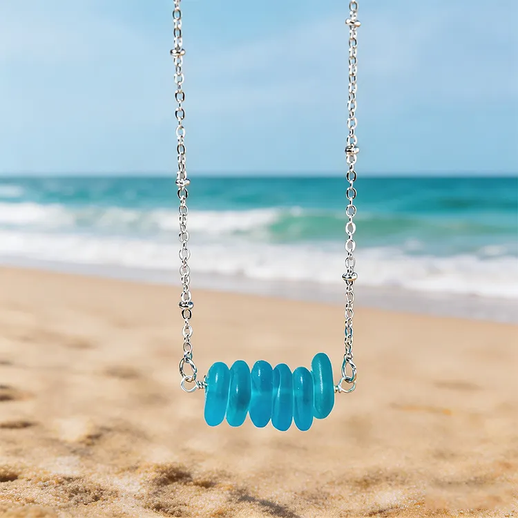 Sea Seeker Sea Glass String Necklace