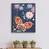 Butterfly Flowers-Paint by Numbers Acrylic Painting 40*50CM