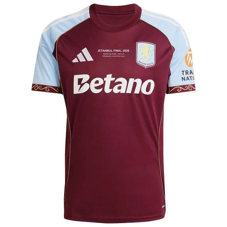 【S~4XL】Aston Villa 25/26 UEFA Europa League Final Home Jersey