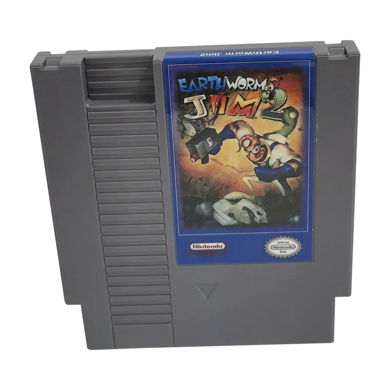 Earthworm Jim 2 For Nintendo NES - 8 Bit Game Cartridge