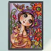 [Brand]Big Eyes Doll - 14CT Stamped Cross Stitch - 29*40cm