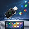 2 in 1 Wireless CarPlay Android Auto Adapter Plug & Play for Factory Wired Cars