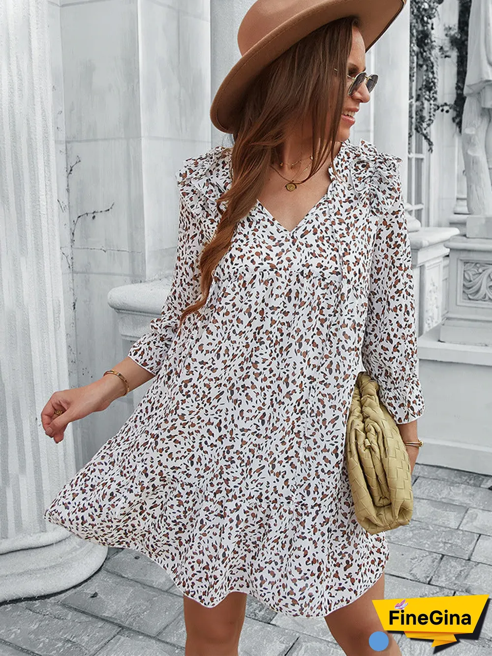 Printed Short Dress