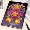 (US Local)50-Page A5 Flower Diamond Painting Notebook for Adult Holiday Birthday Gift