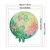 Round Flower-Lupine-14CT Stamped Cross Stitch Egyptian Cotton 30*35cm/11.81*13.78in