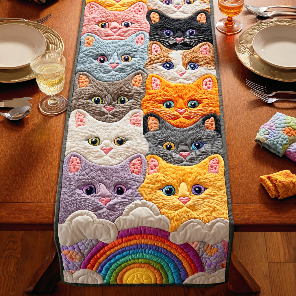 Magic Whisker Bloom Quilted Table Runner NCU0TD1190