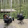 Aluminum Alloy Box Stand Portable Organizer Box Folding Stand for Travel Cooking