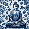 (Multi-Style) Blue And White Porcelain-14CT Stamped Cross Stitch 40*40cm/15.75*15.75in