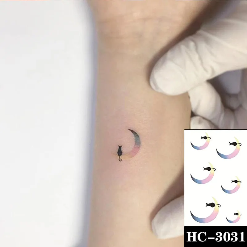 Holding Hands In Love Stickers Hand Heart Tattoo Body Art Makeup Waterproof Temporary Women and Men Fake Tatoo