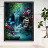 Butterfly Flower Waterfall-Paint by Numbers Acrylic Painting 30*40CM(HOT)