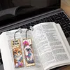 (US Local)4Pcs Diamond Painting Bookmarks Diamond Art Bookmarks for Book Lovers (Cat)