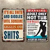 2pcs - Warning - Vintage Metal Signs(12*16Inch) - Warning