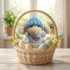 Handmade Mini Bunny Hug Cute with Gift Box Card Soft Floppytiny Easter Bunnie Best Gifts for Bunny Easter Holiday Birthday
