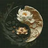 Lotus-11CT Stamped Cross Stitch 40*40cm/15.75*15.75in