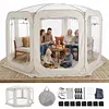 [US Local Warehouse] Bubble Tent for 6-8 Person Portable Transparent Igloo Tent Dome 12x7ft with Rain Cover & Storage Bag Bubble House for Camping Parties and Stargazing