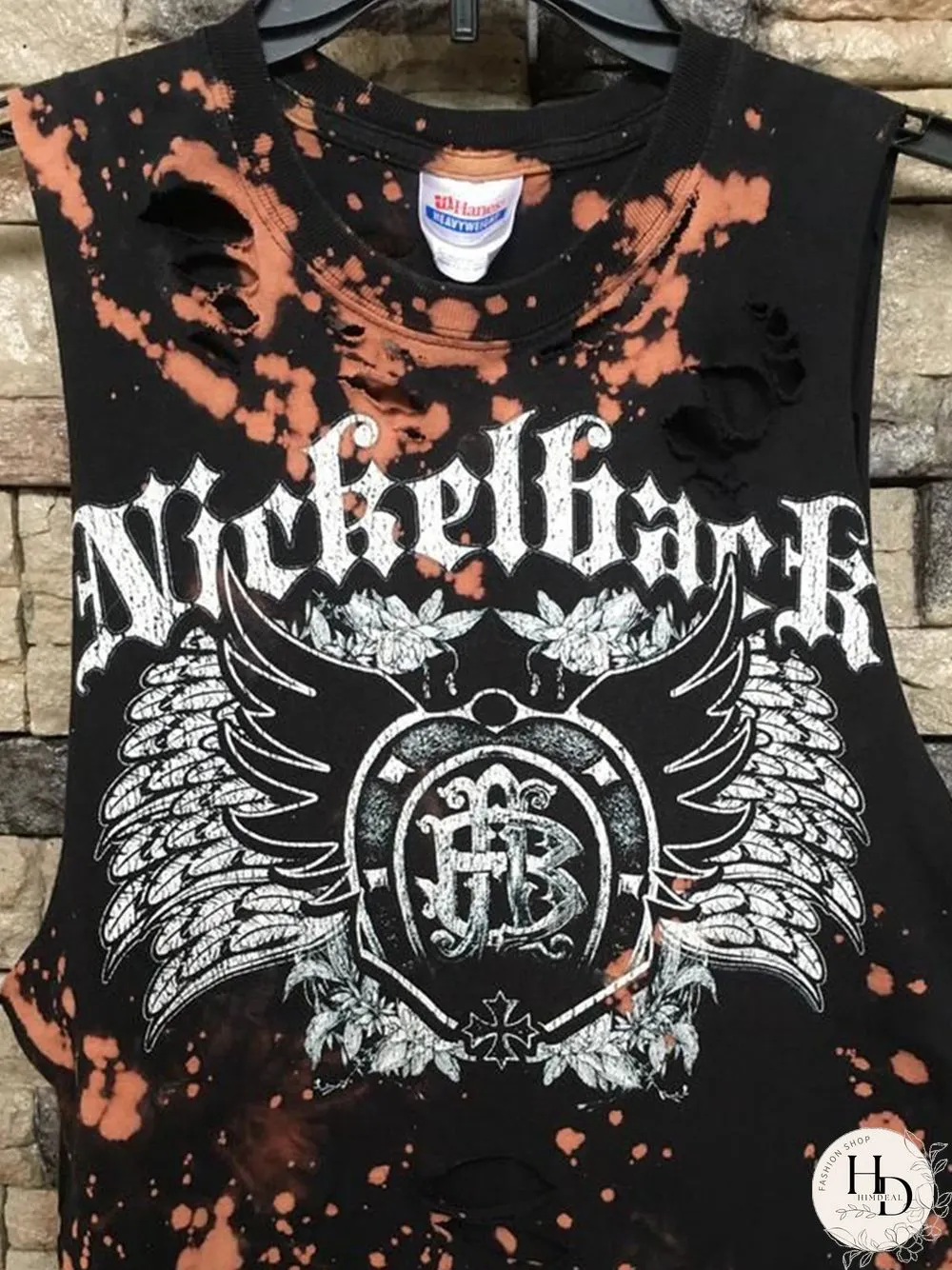 Black Round Neck Vintage Sleeveless Shirts & Tops