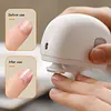 Automatic Fingernail Cutter with LED Nail Polisher Electric Safety Nail Clipper