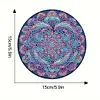 4Pcs Wooden Animals Abstract DIY Diamond Painting Placemats with Holder