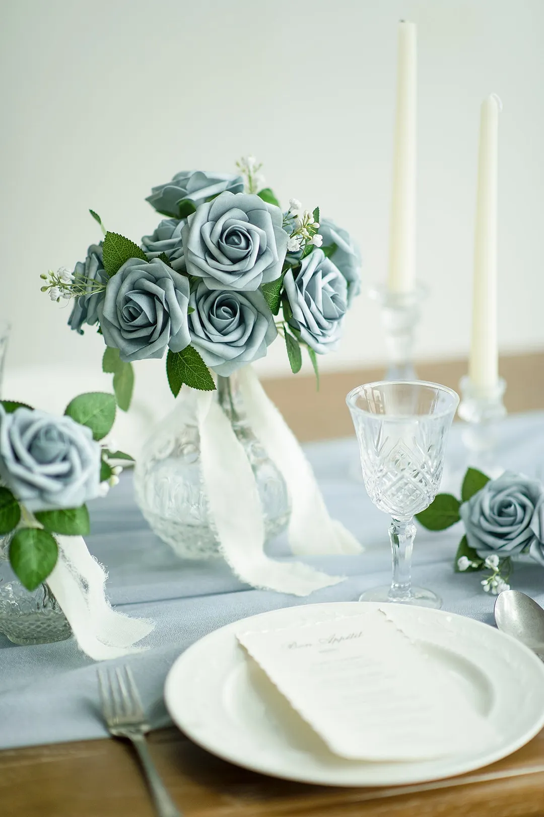 3" Foam Rose with Stem - 56 Colors