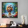 (US Local)Lion-Full Round Diamond Painting(40x40cm)