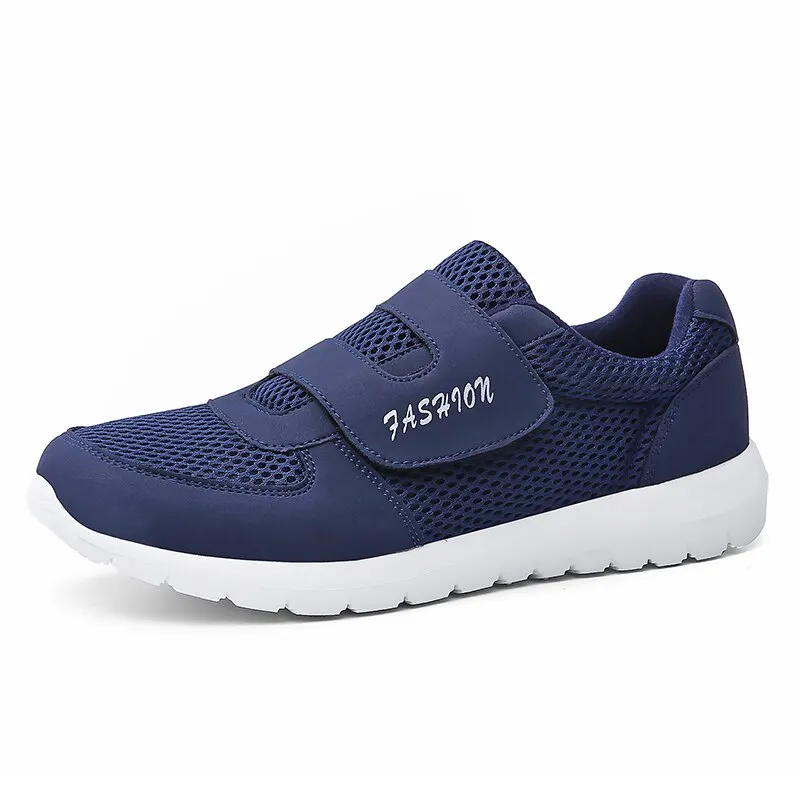 2021 New Arrival Velcro Breathable Mesh Couple Sport Shoes Couple Outdoor Jogging Trekking Sneakers Casual Shoes Hiking Shoes