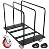 [US Local Warehouse] Folding Table Cart Heavy Duty Panel Dolly with PU Swivel Wheels 1800 LBS Drywall Cart for Party Events Hotel Factory Warehouse