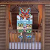 DIY Diamond Painting Double Sided 3D Wind Chime Flower Butterfly Pendant Hanging Kits