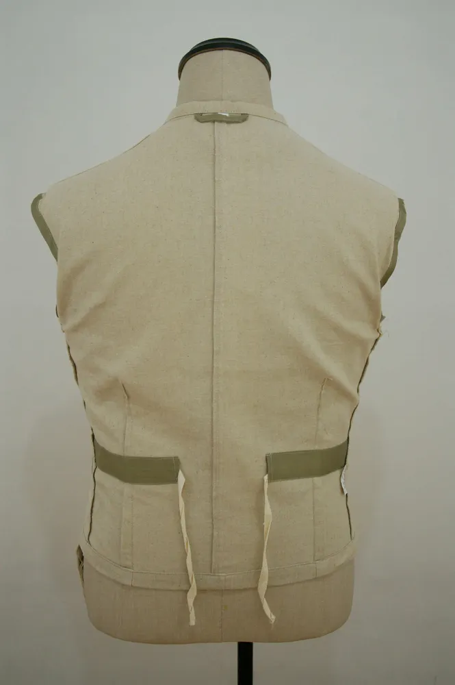   Wehrmacht German Panzer Summer HBT Off-White Wrap Jacket Type II German-Uniform
