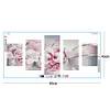 (US Local)5pcs/set Flower - Full Round Diamond Painting(95*45cm)