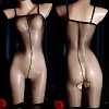 Sexy stockings for men with open crotch belt, jj set, sexy aurora tube top pantyhose