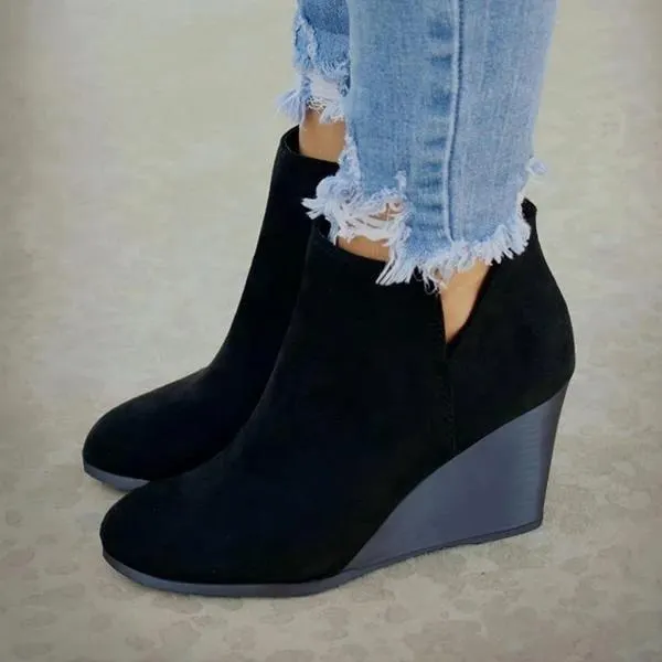Leather Suede Vintage Boots