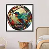 Hummingbird Glass Painting-Paint by Numbers Acrylic Painting 40*40CM